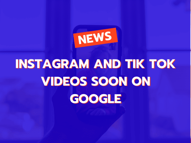 video tiktok e instagram pronto en google
