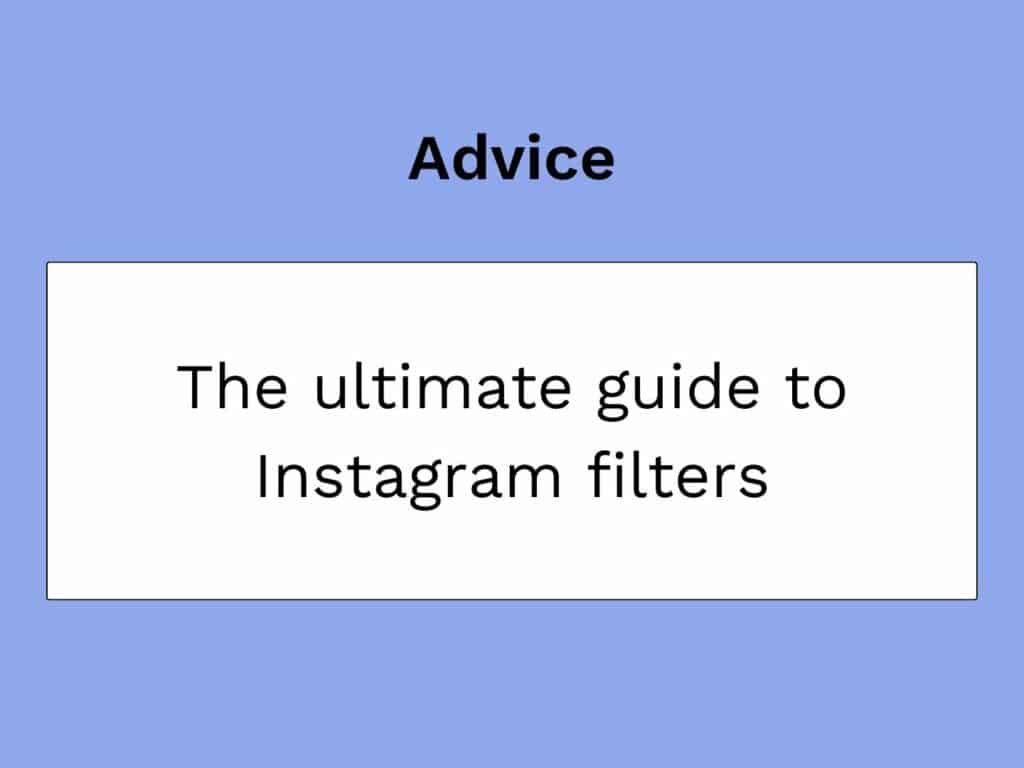 gids voor instagramfilters