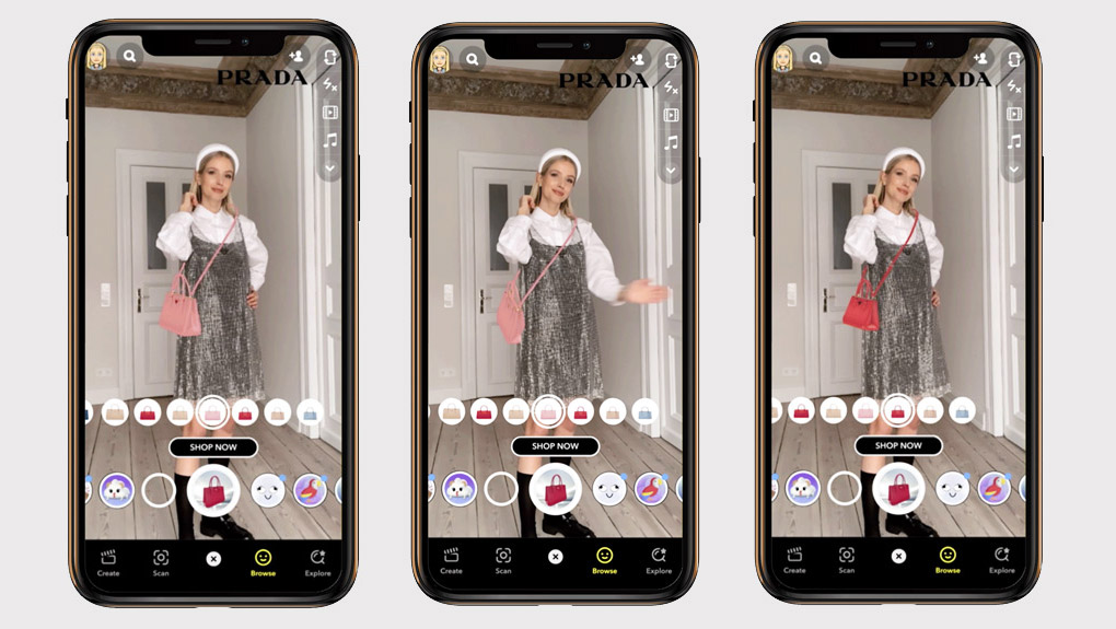 Prada & Farfetch take on augmented reality try-on