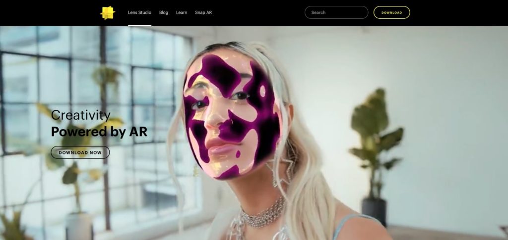 lens studio filtre snapchat