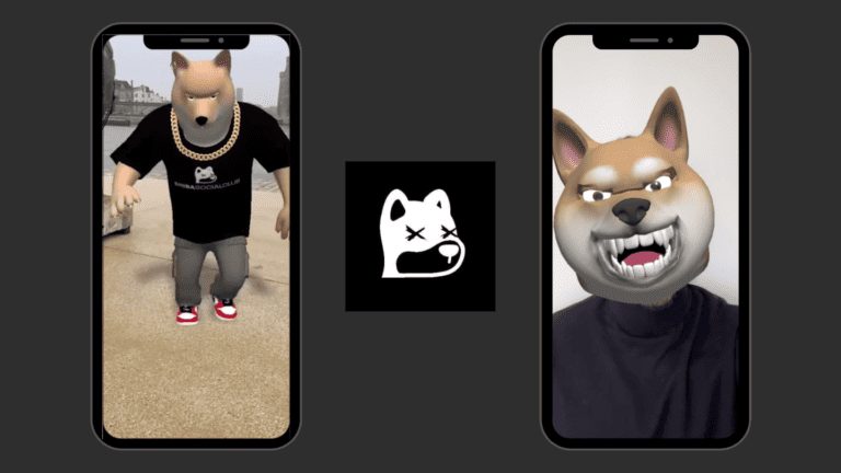 shiba nft filtre realite augmentee