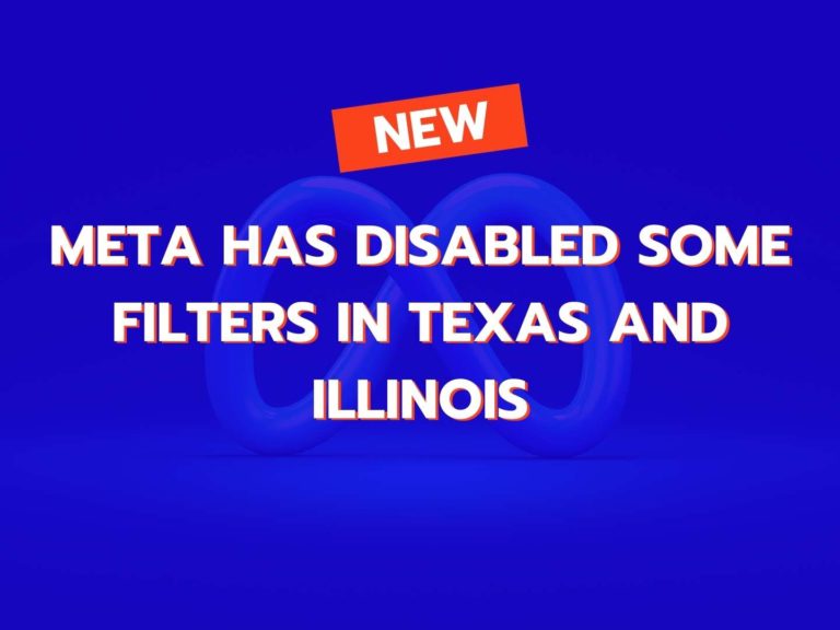 filtros prohibidos en meta en texas e illinois