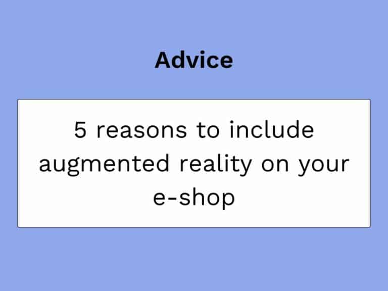 including augmented reality on an e-commerce site