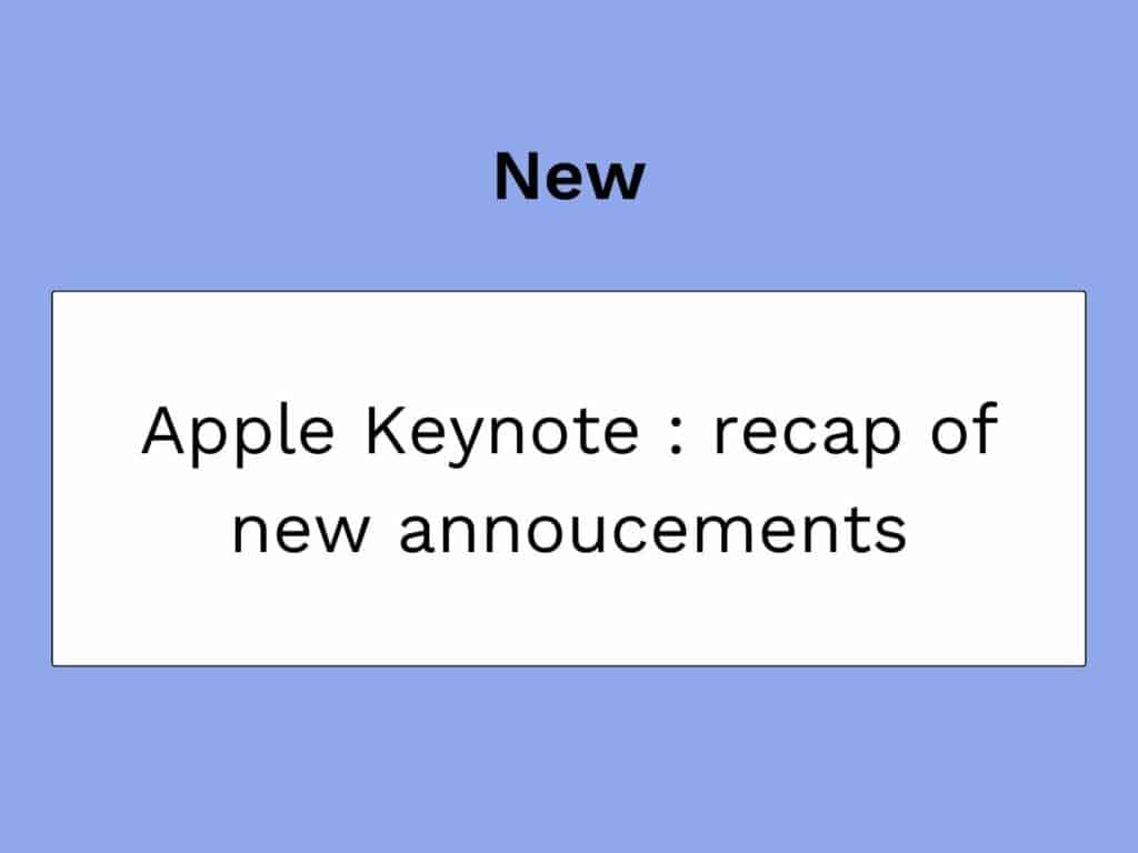 keynote de apple