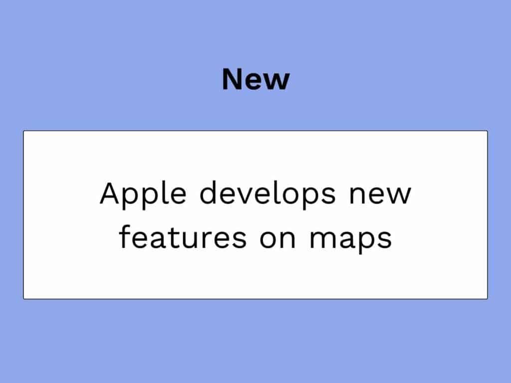 apple met a jour l'application maps