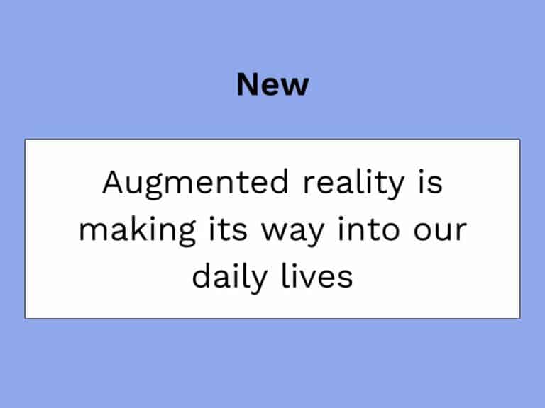 日常生活における拡張現実（Augmented Reality