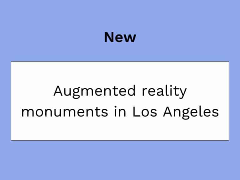 拡張現実で見るロサンゼルスのモニュメント