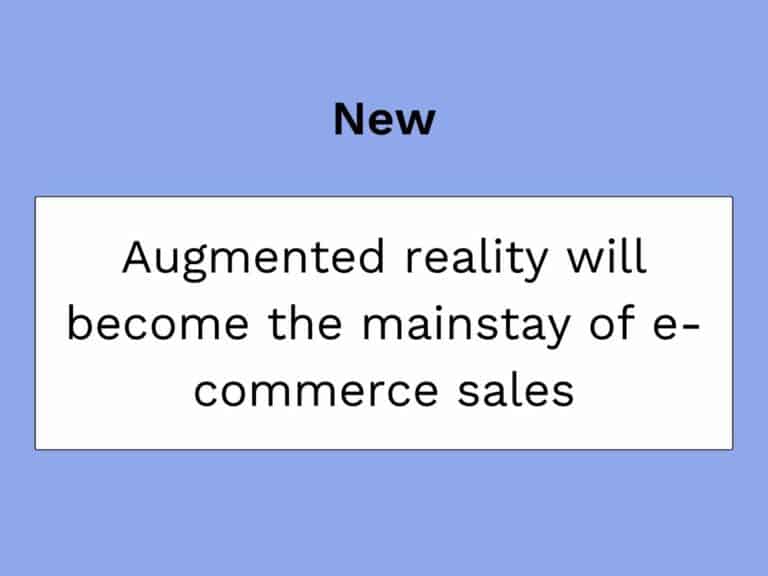 la realtà aumentata diventa il pilastro dell'e-commerce