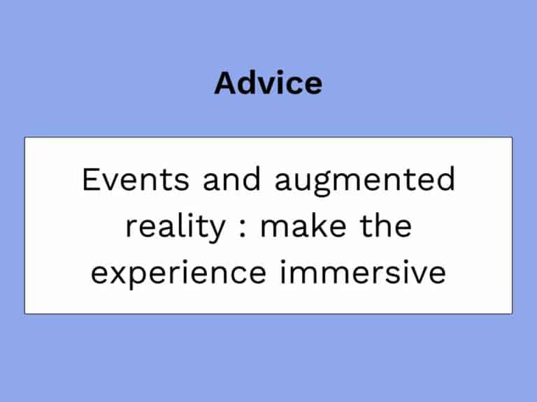 evenementen en augmented reality
