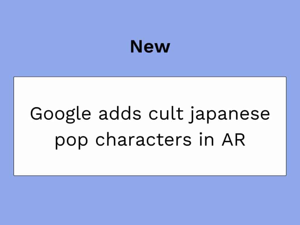 Google characters Japanese pop culture