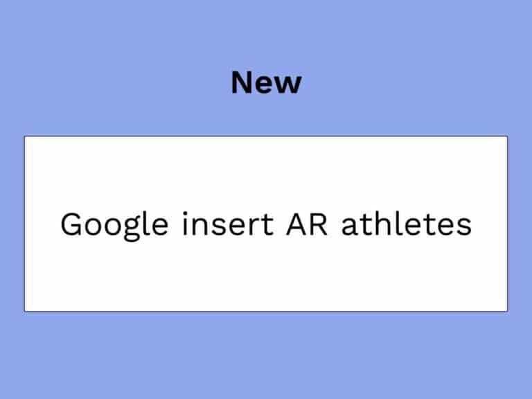google inserisce gli atleti nella realtà aumentata