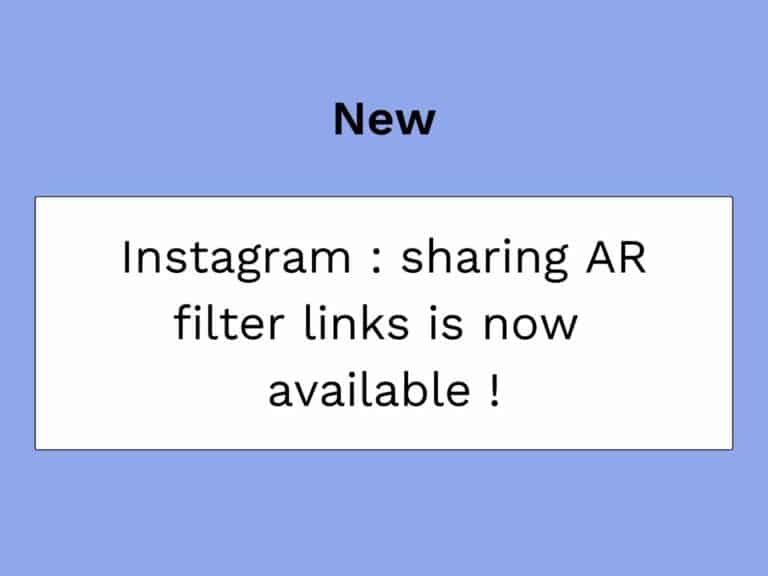 condividere e trovare un link per un filtro instagram