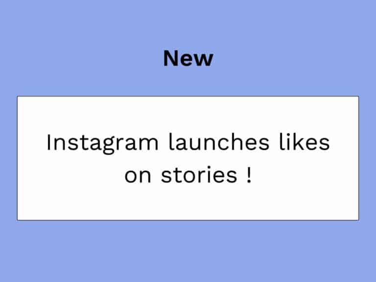 instagram met les likes sur les stories