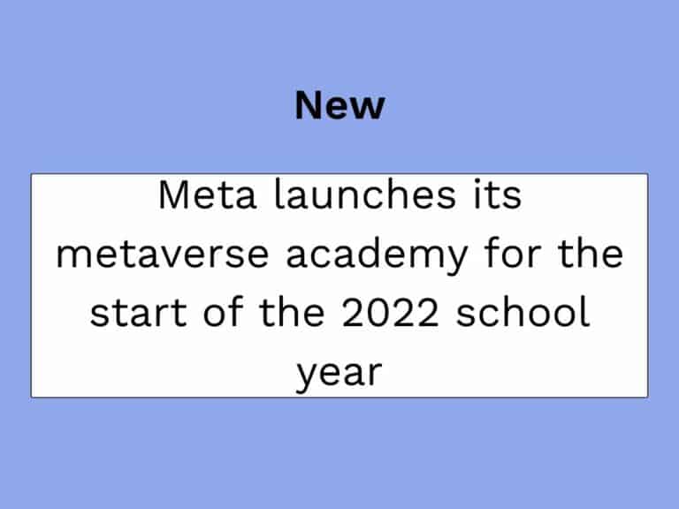 a school for the metaverse