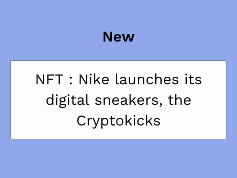 Nike lance des sneakers en NFT