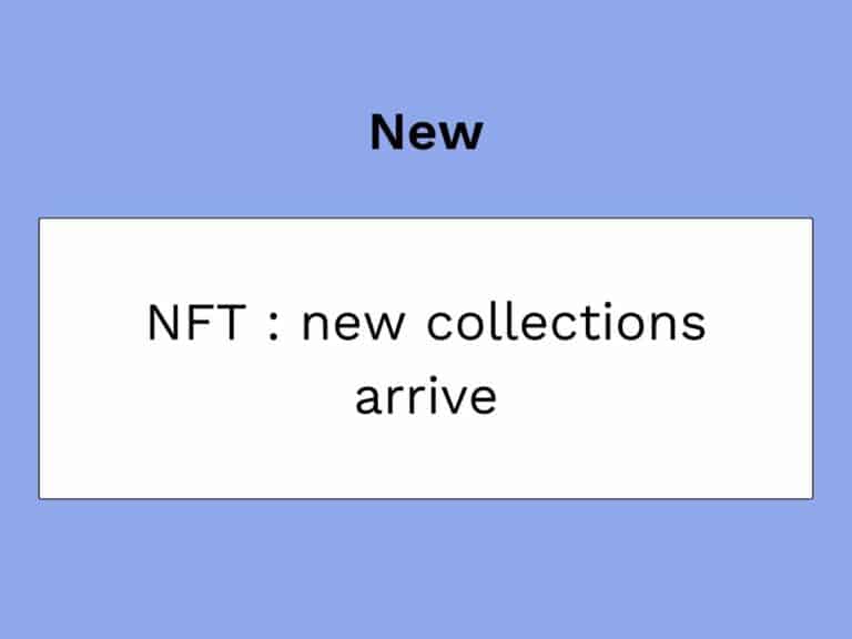 novas colecções da NFT