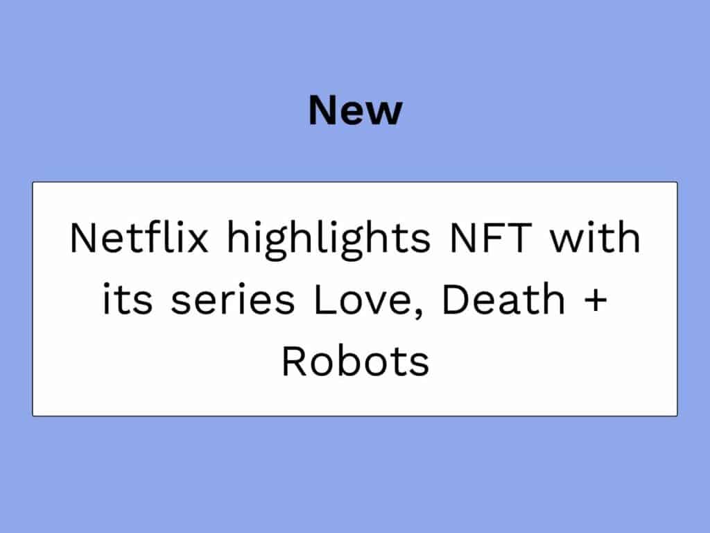 Netflix e NFT