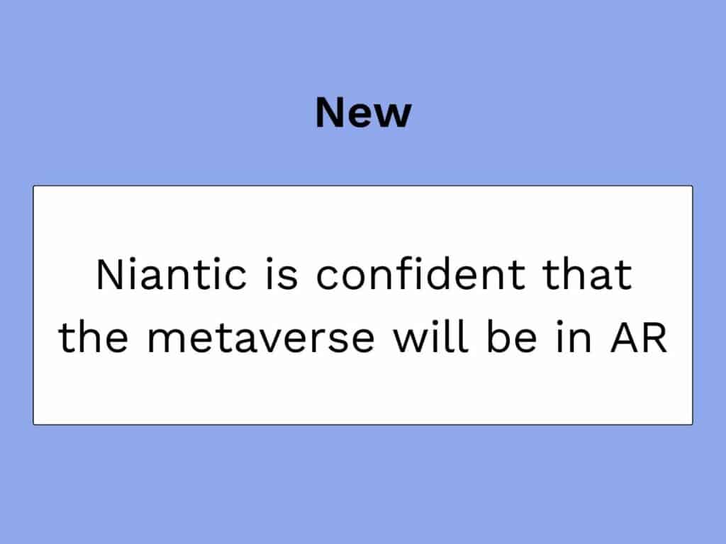 niantic metaverse