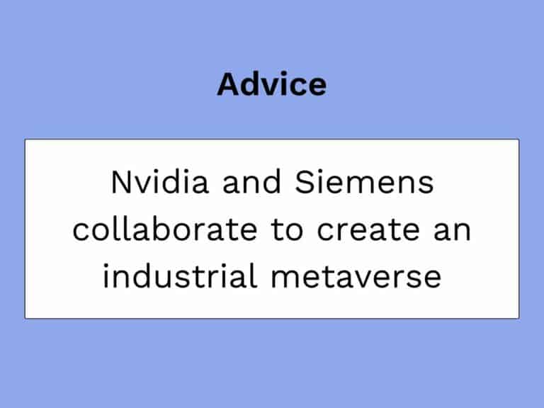 Nvidia Siemens metaverso industriale