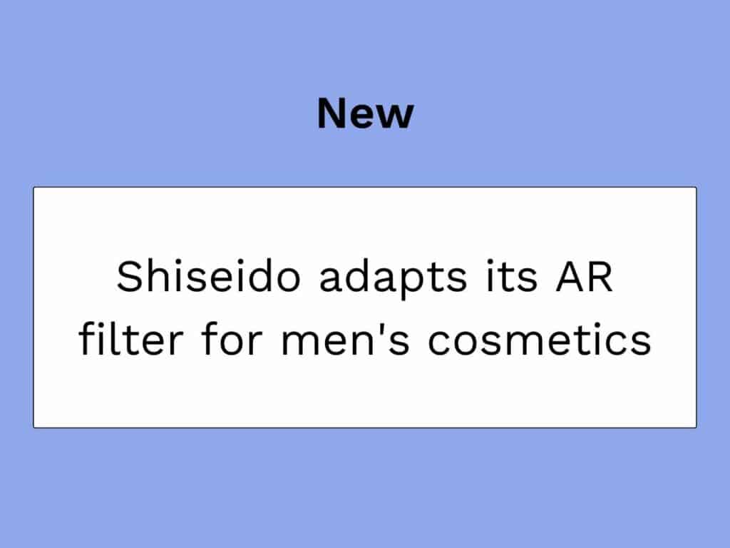 realtà aumentata e cosmetici shiseido