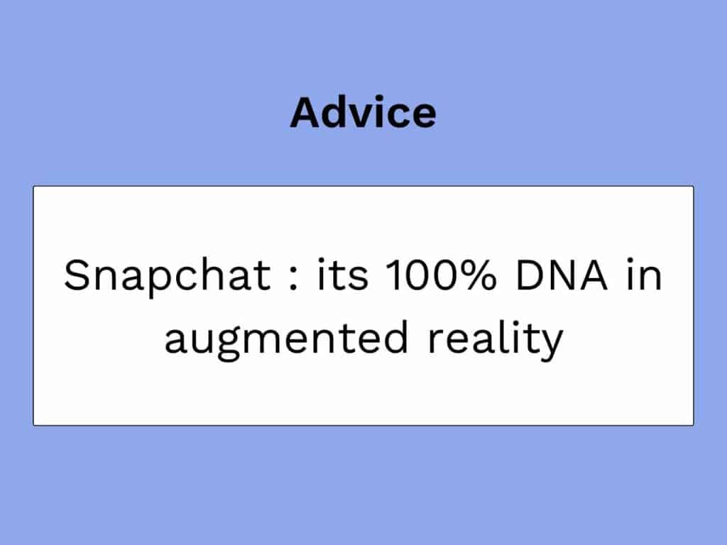 snapchat et realite augmentee