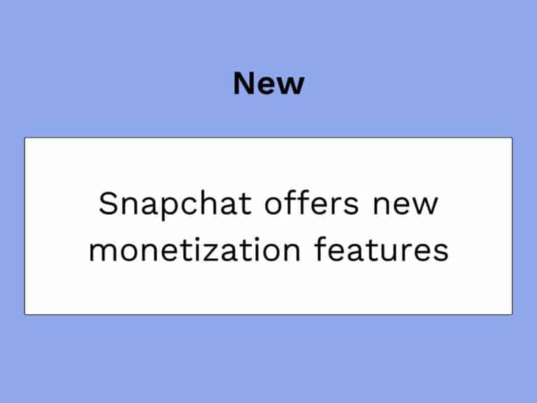 monetisation through snapchat