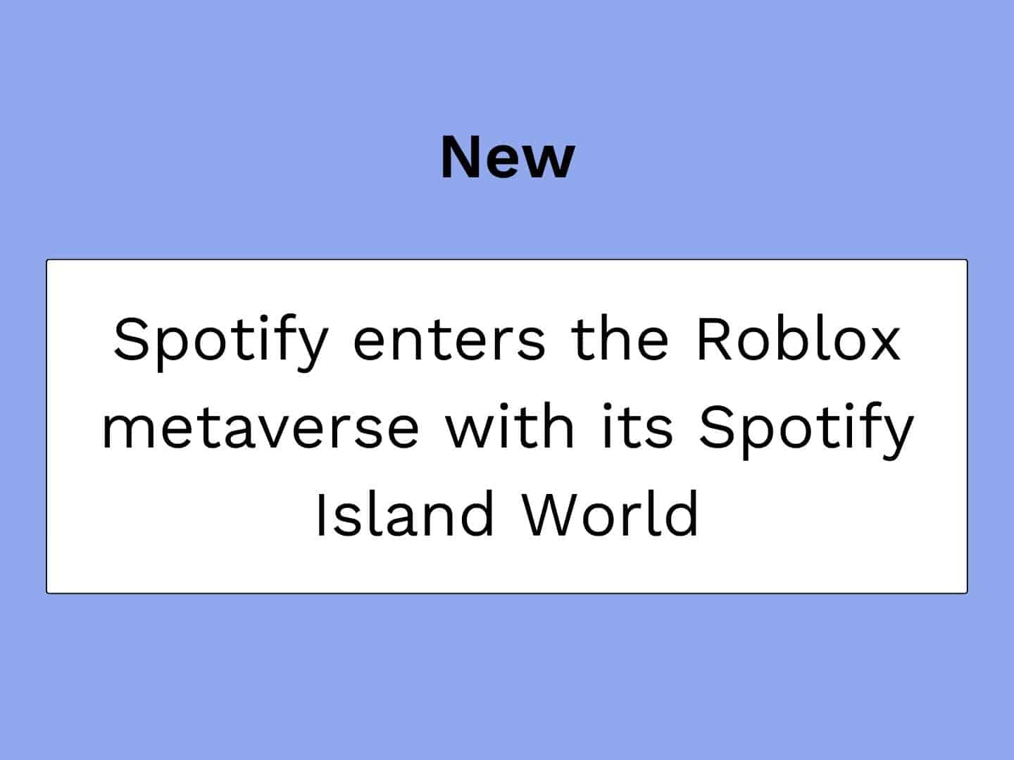 Spotify ingresa al Metaverso, con lanzamiento oficial en Roblox - Industria  Musical