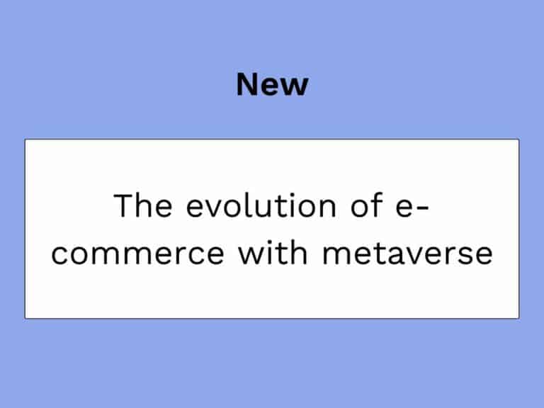 evolution e-commerce metaverse