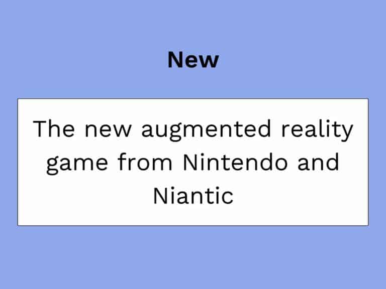nintendo and augmented reality