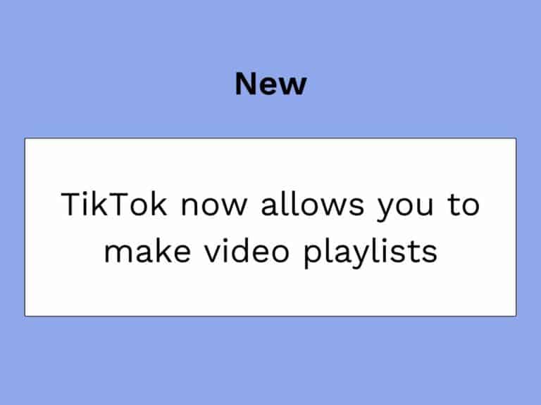 vídeo da lista de reprodução tiktok