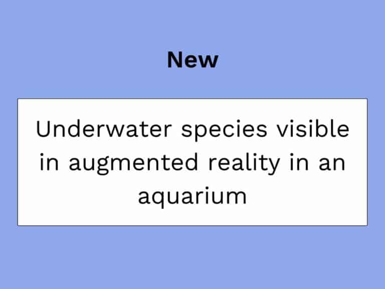 occhiali per acquari a realtà aumentata