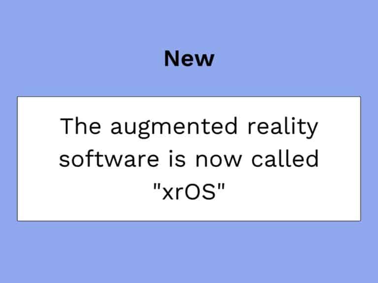 アップルの新しい拡張現実ソフトウェア：xrOSに関するサムネイル記事