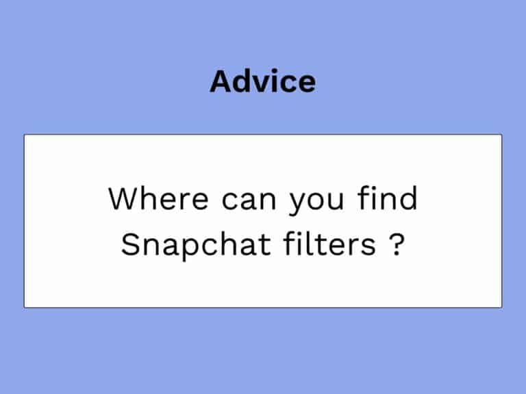 encontrar filtros snapchat