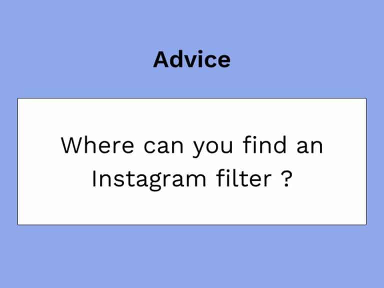 trovare filtri instagram