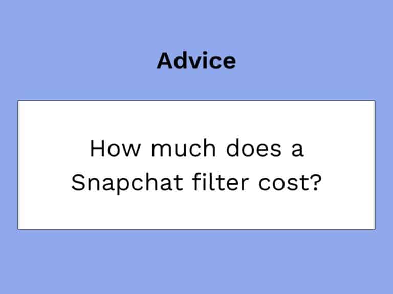 entrada de blog en miniatura sobre el precio de un filtro de snapchat