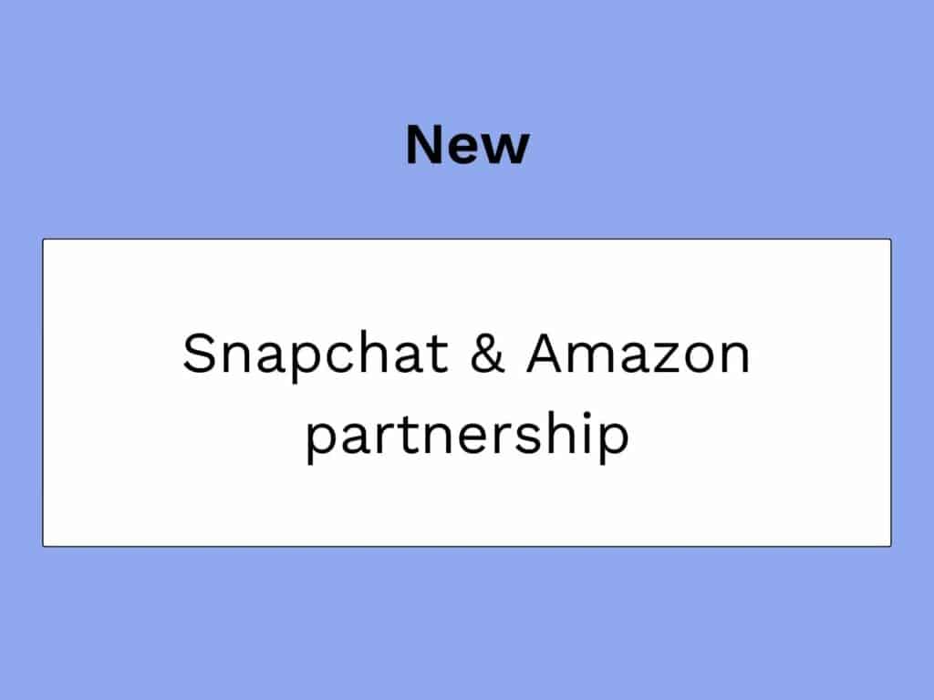 SnapchatとAmazonの商品試着提携に関するサムネイルブログ記事