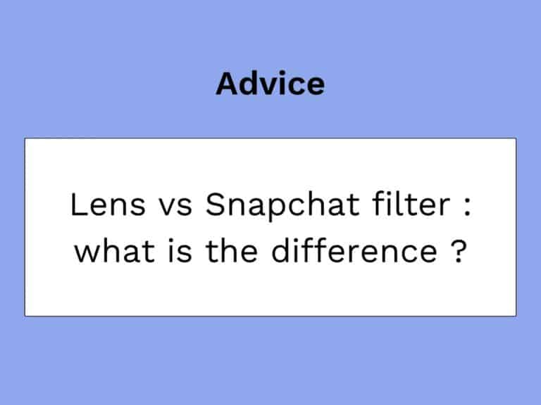 filtro snapchat vs lente