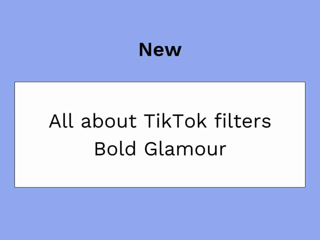 TikTok Bold Glamour ウィンドウステッカー
