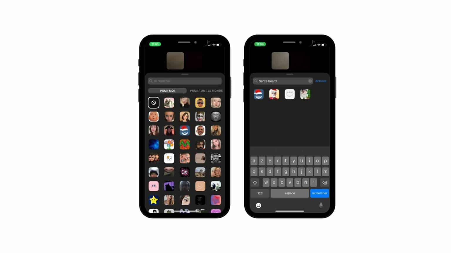 Where to find augmented reality filters on Messenger?