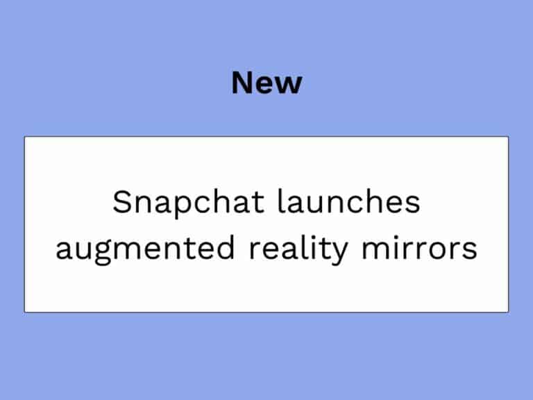 snapchat augmented reality mirrors