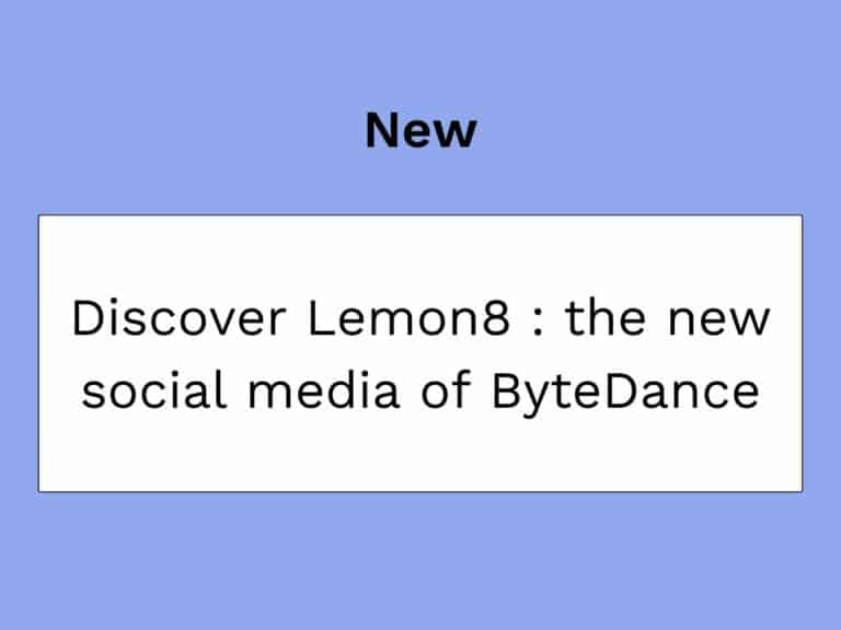 artigo em miniatura no blogue sobre lemon8, a nova rede social da ByteDance