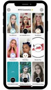 NYX augmented reality filter