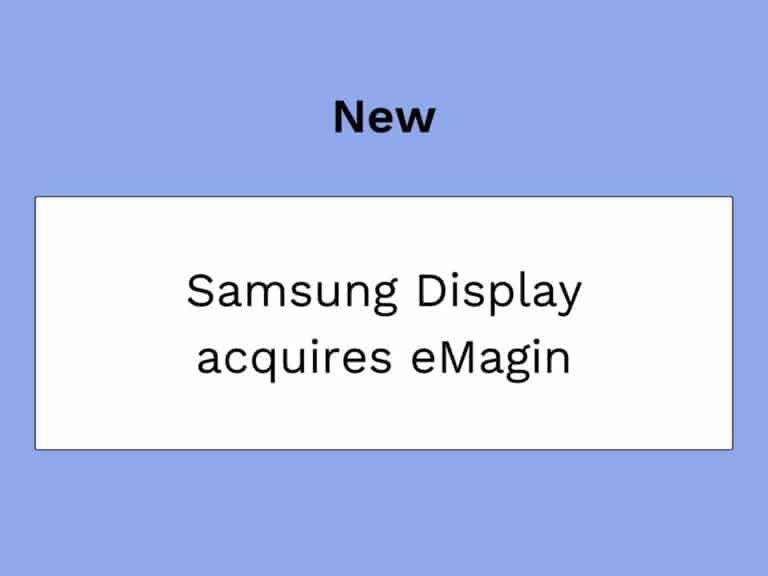 Samsung acquista eMagin