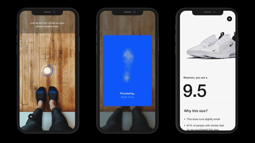 nike fit tool augmented reality