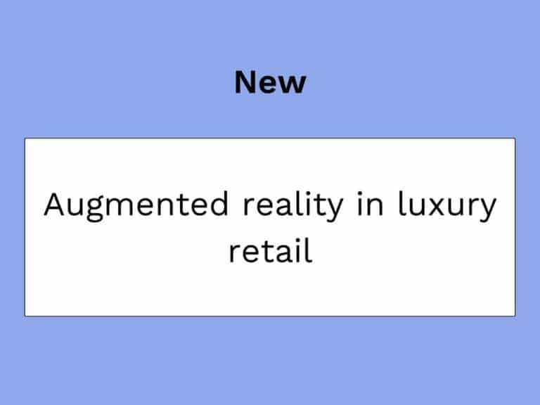 augmented reality en luxe