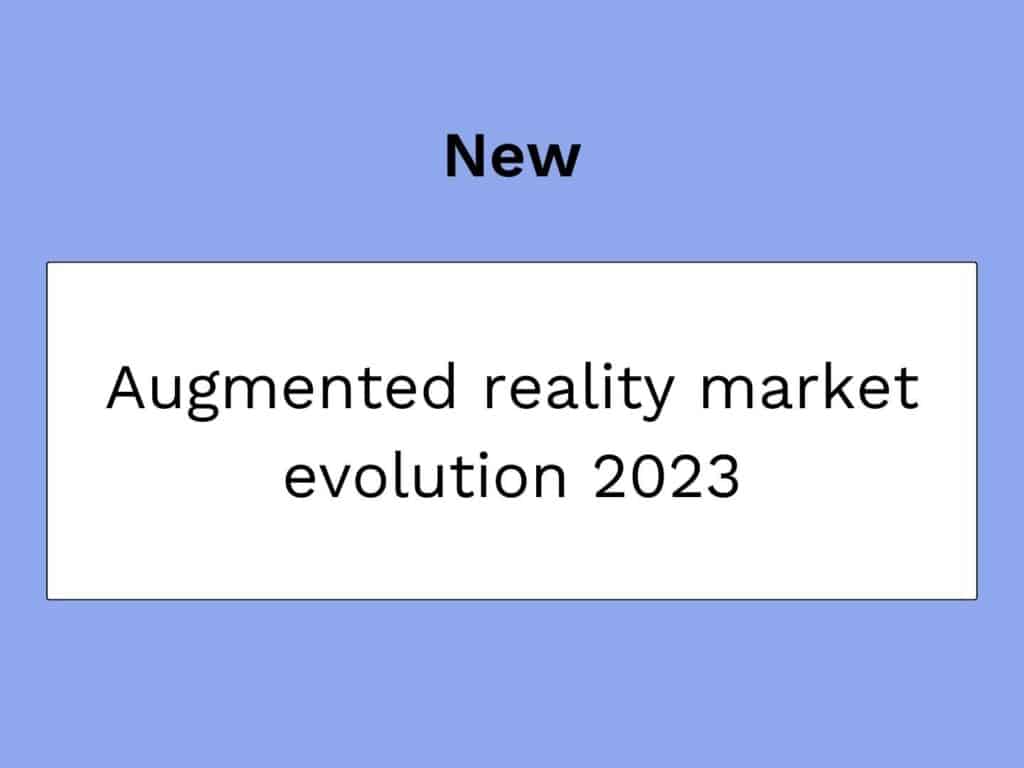 vignette article sur l'évolution du marché de la réalité augmentée en 2023
