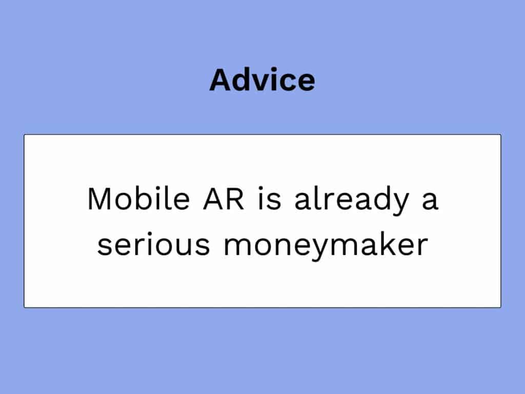 blog post on how to generate revenue with augmented reality advertising