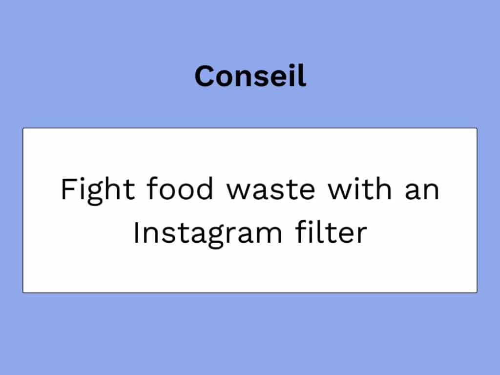 vignette article on supermax's instagram filter to combat food waste