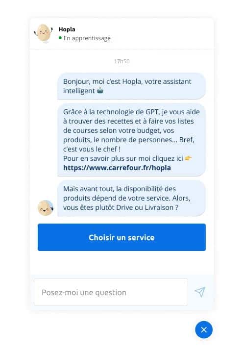 chatbot carrefour artificial intelligence