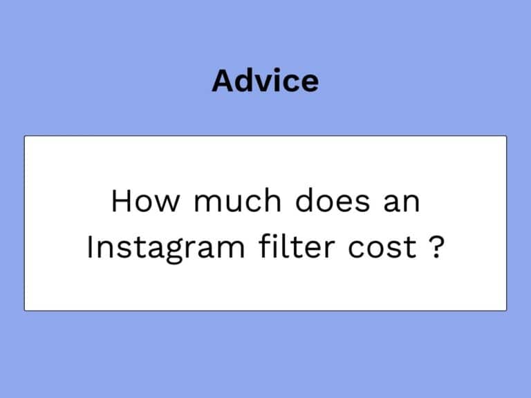 artículo sobre el precio de un filtro de instagram